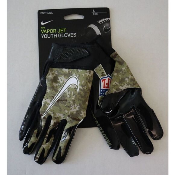 Nike Unisex Youth Sz L Salute to Service Vapor Jet 6.0 Football Receiver Gloves - Picture 1 of 4